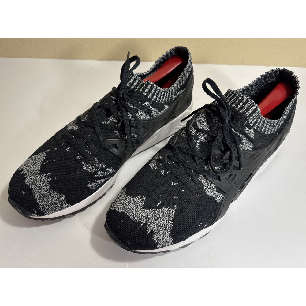 ASICS Women's Gel Kayano Trainer H8J7N Knit Black/Gray Marathon Running Shoe - 9